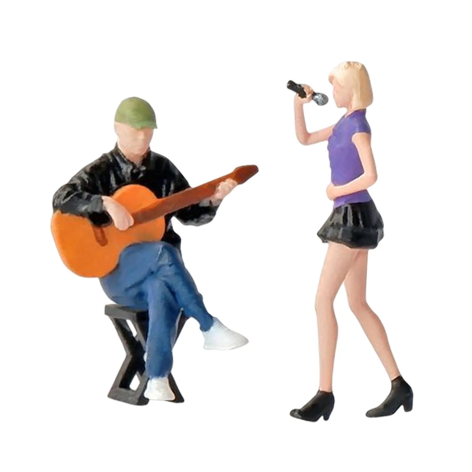 1:64 Mini Guitarist and Singer Model Figures for Dollhouse W345051