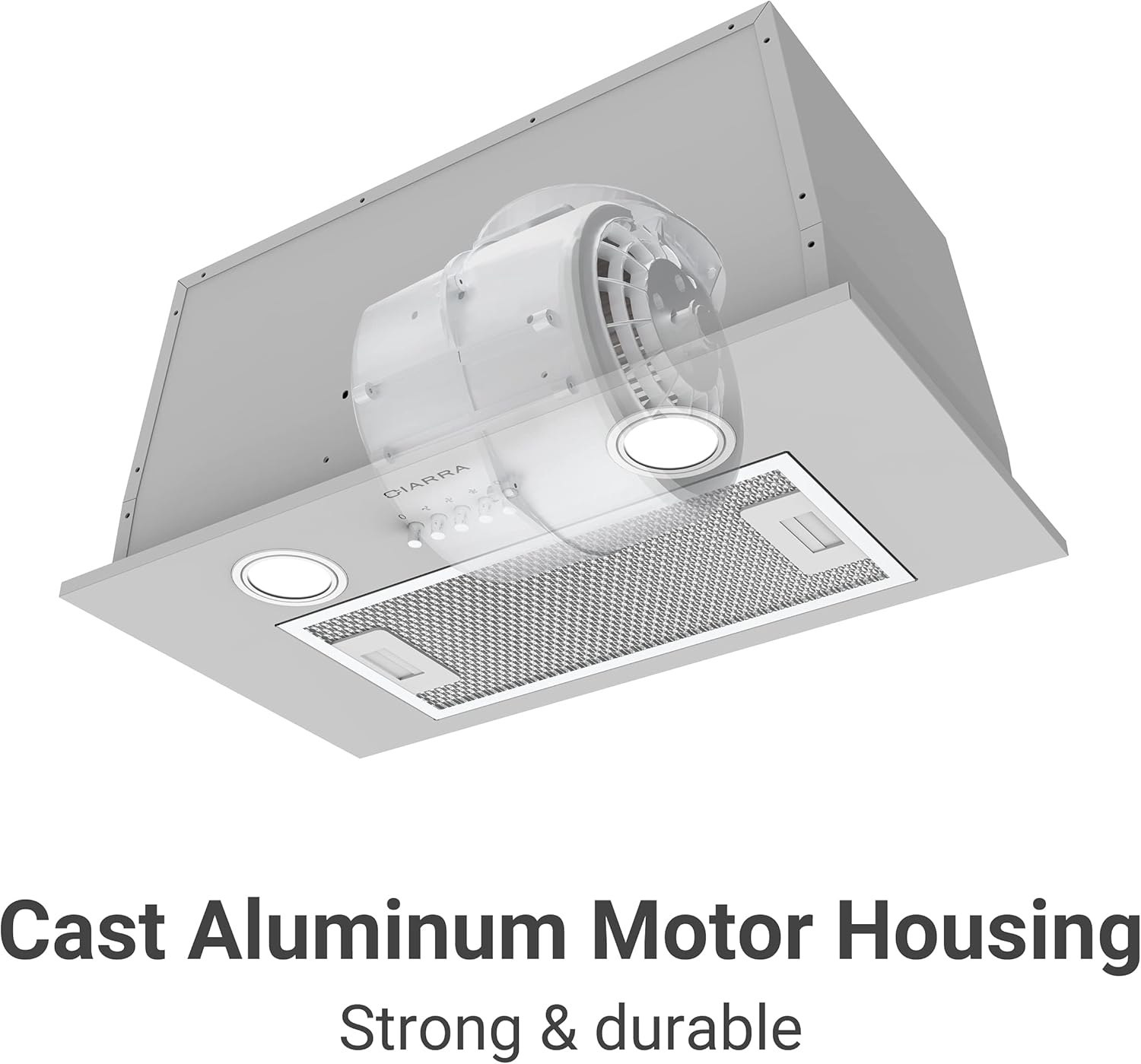 Stainless Steel Built In Range Hood Insert with 3 Speed Exhaust Fan Q3712