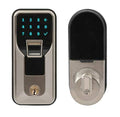 Satin Nickel Finish Electronic Fingerprint Deadbolt with Keypad X1203