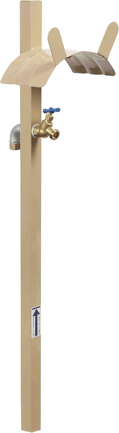 Tan Steel Garden Hose Reel W385
