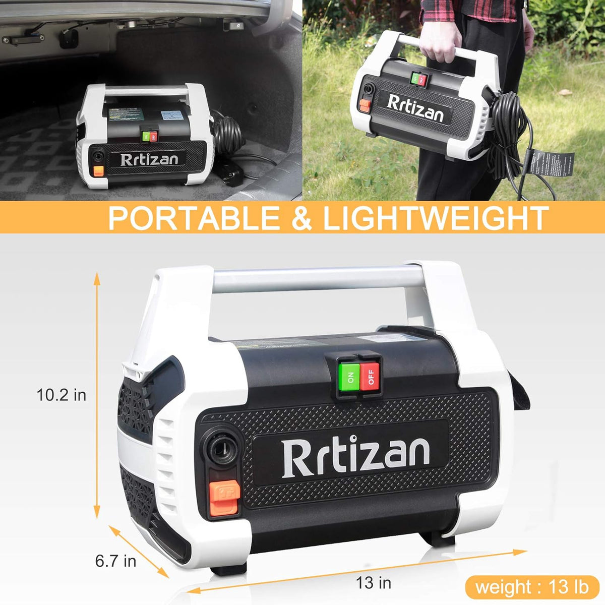 Electric Pressure Washer, 1800W, 1.76 GPM, 2030PSI Z97060
