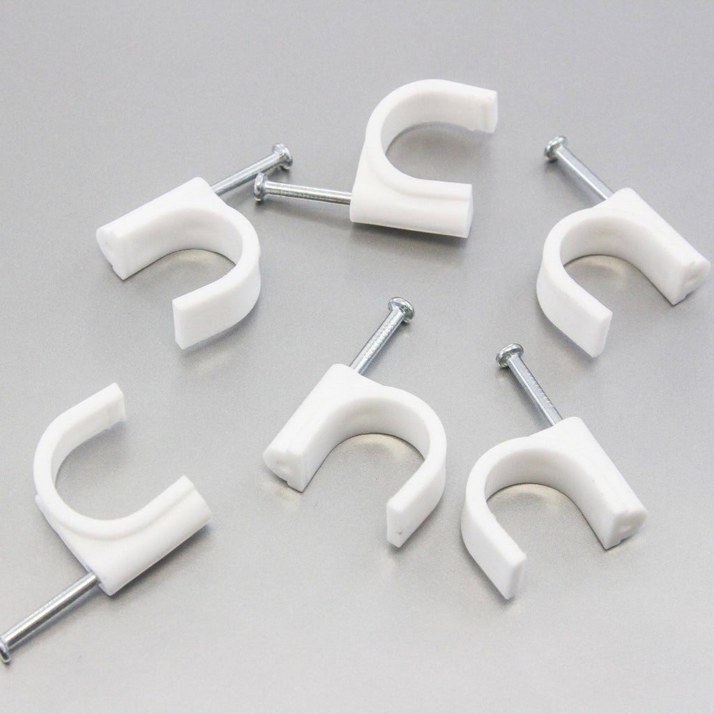 2500 Round 18 mm Cable Wire Clips Y62455