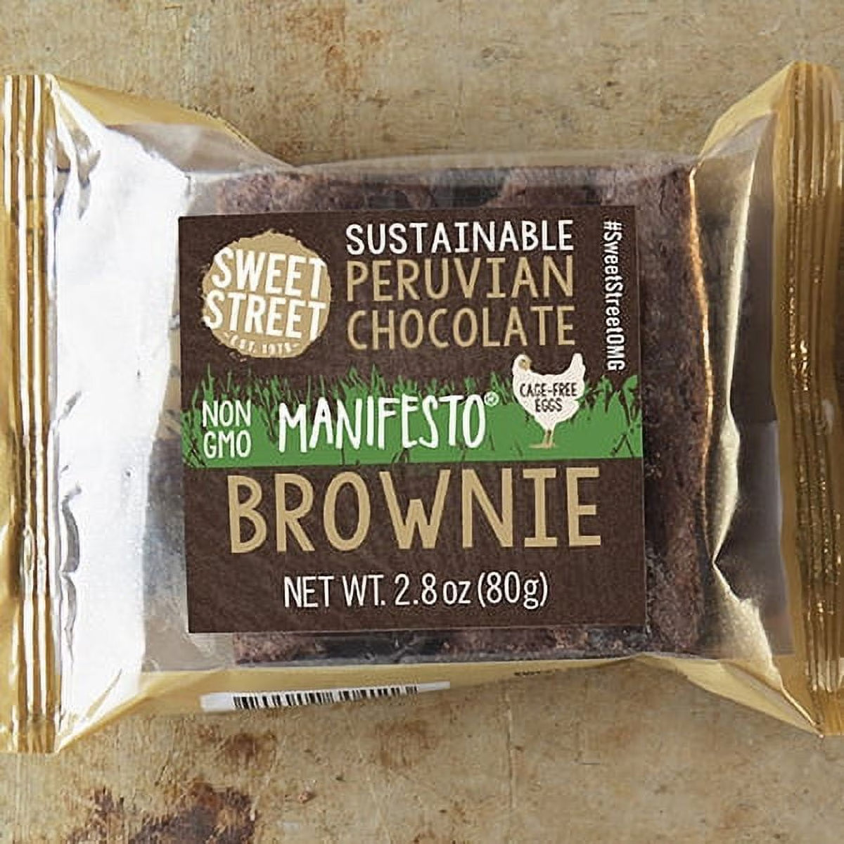 Individually Wrapped Peruvian Chocolate Brownie 2.8 oz (48 Count) L6141