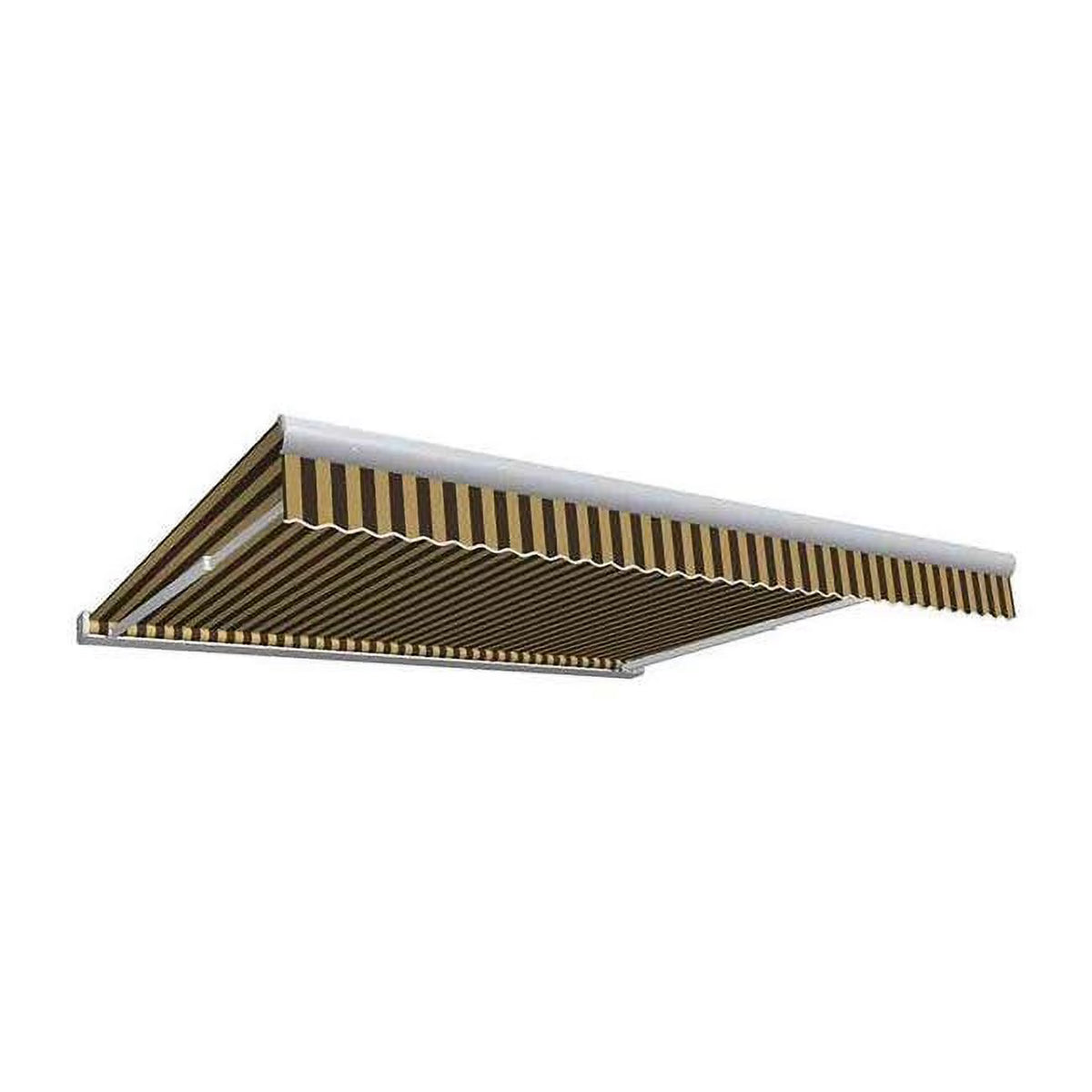 12 ft. Brown & Tan Motorized Retractable Awning D717690