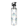 Stainless Steel Insulated Thermos Vacuum Flask Water Bottle with Straw Lid L199063