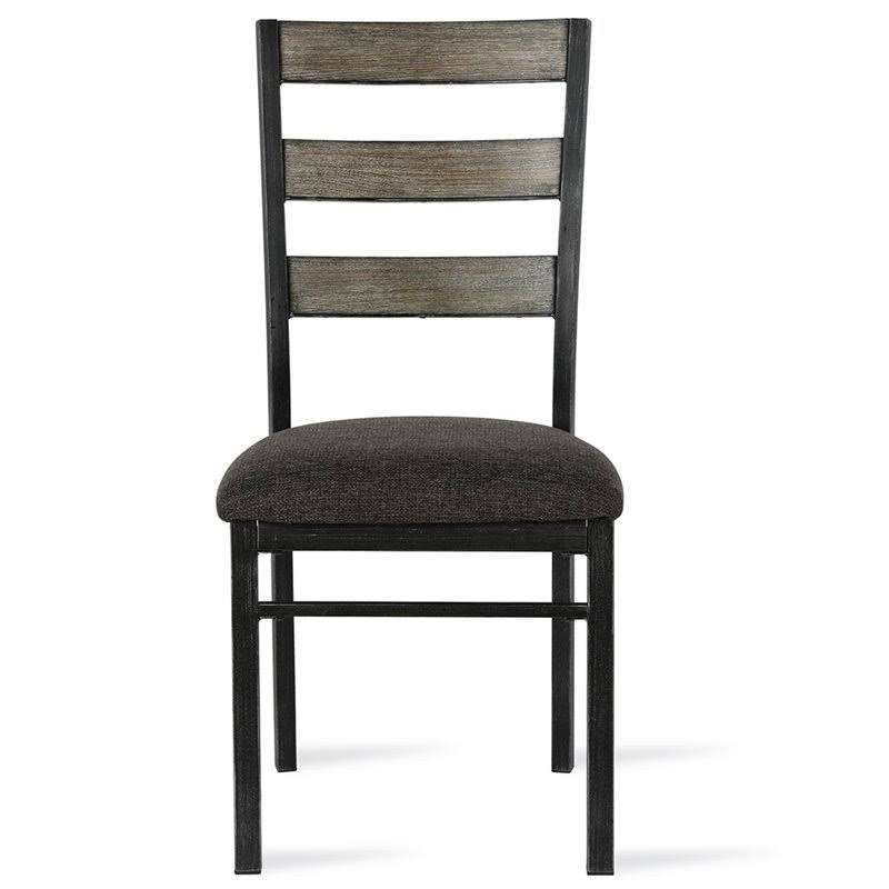Gray Ladderback Dining Side Chair (Set of 2) C7487