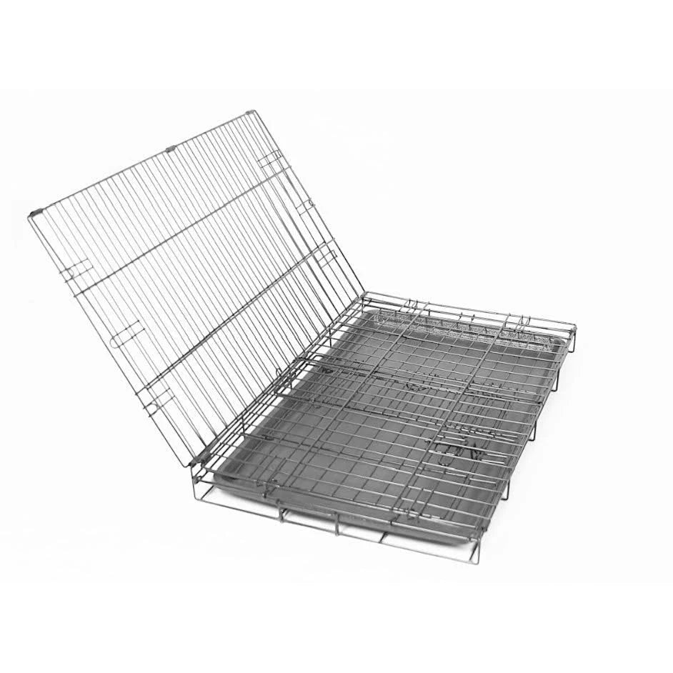 Double Door Metal Dog Crate I314