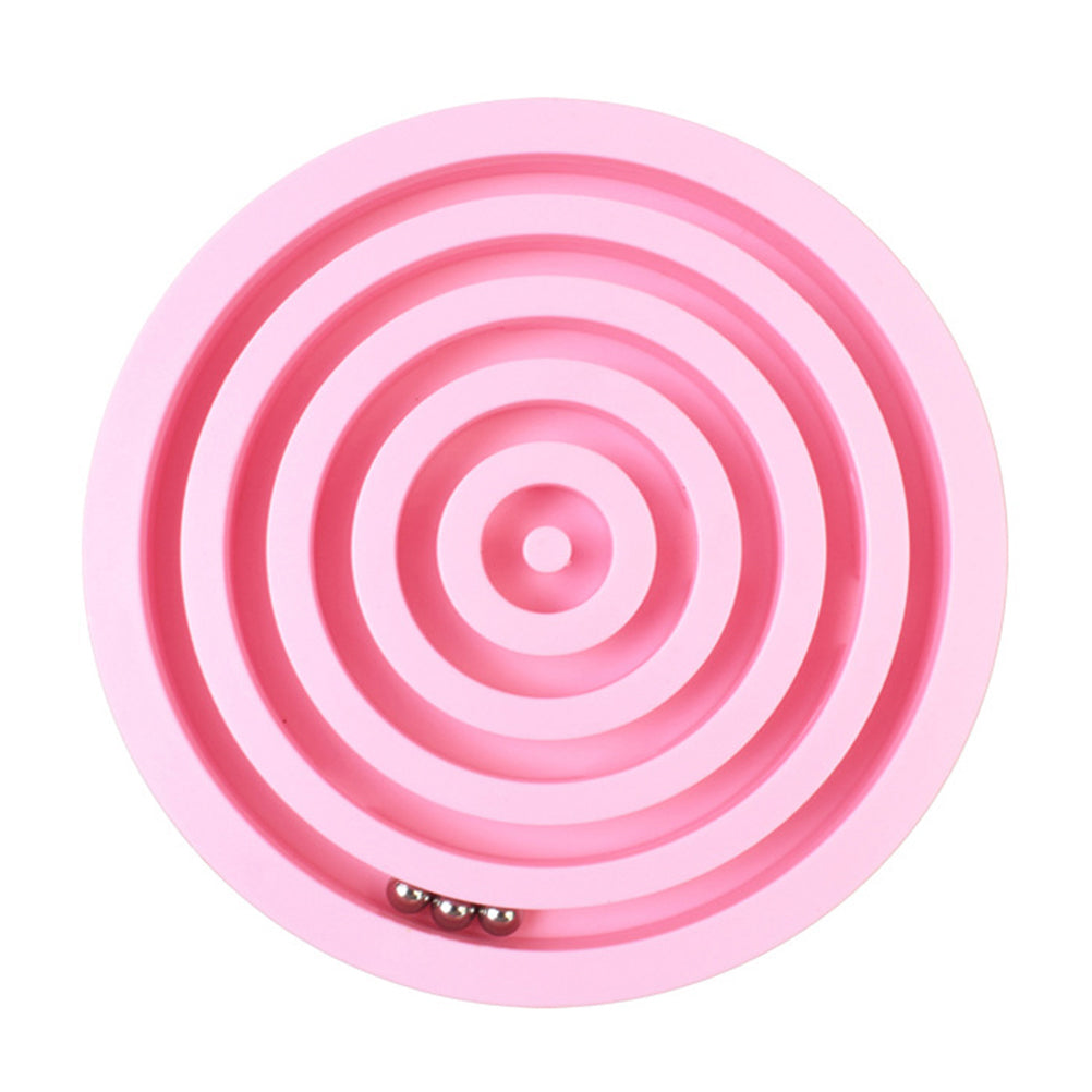 Pink Wooden Bamboo Maze Puzzles Toy 2 PCS V429122