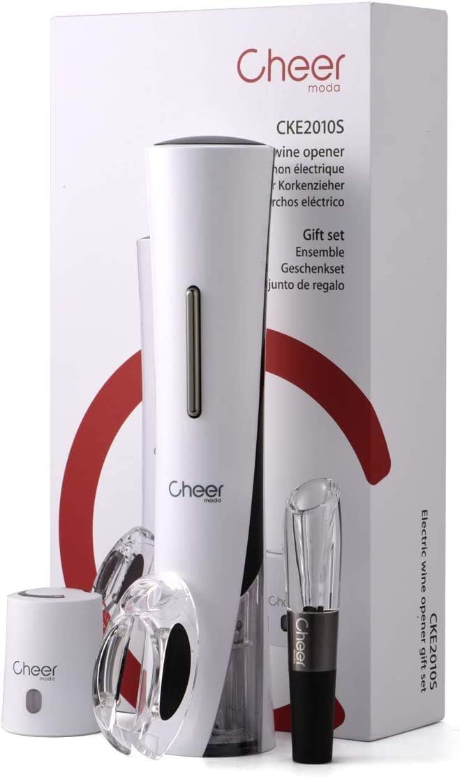 Rechargeable Wine Bottle Opener Corkscrew with Foil Cutter, Pack of 2 W318337