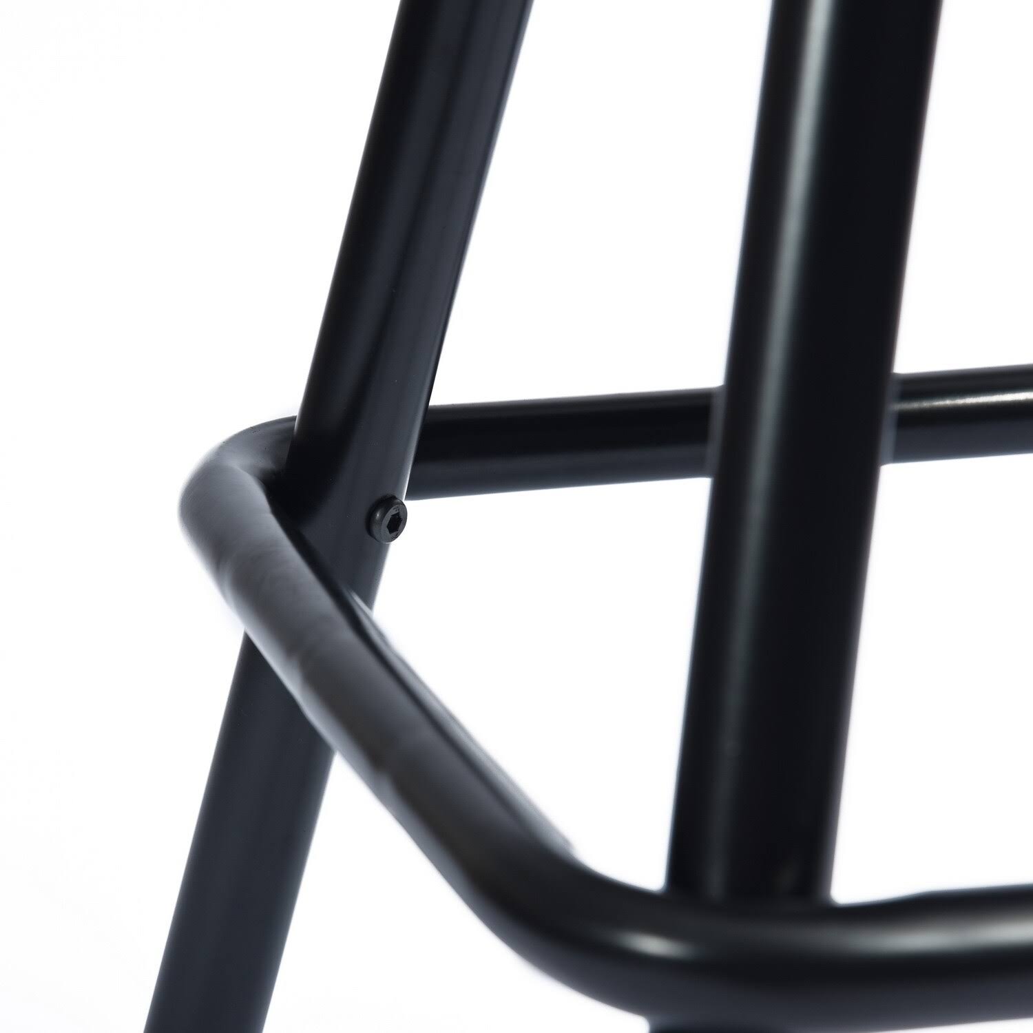 Brown Faux Leather Counter Barstool Set of 2 L8985