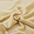 Beige 2 Seater Stretch Velvet Sofa Slipcover with Non Slip Elastic Straps A4961