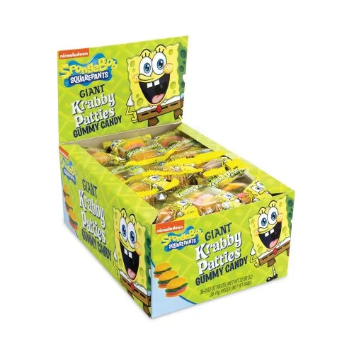 Giant Krabby Patties Gummy Candy, 0.63 oz Pack, 36/Box G76842