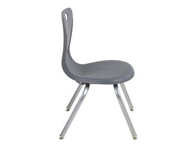 Gray Contour Swivel Glide Chair 4-Pack U87659