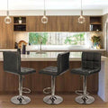 Black Swivel Adjustable Height Bar Stool H53433