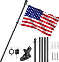 Black Wall Mount Flag Pole Kit B262416