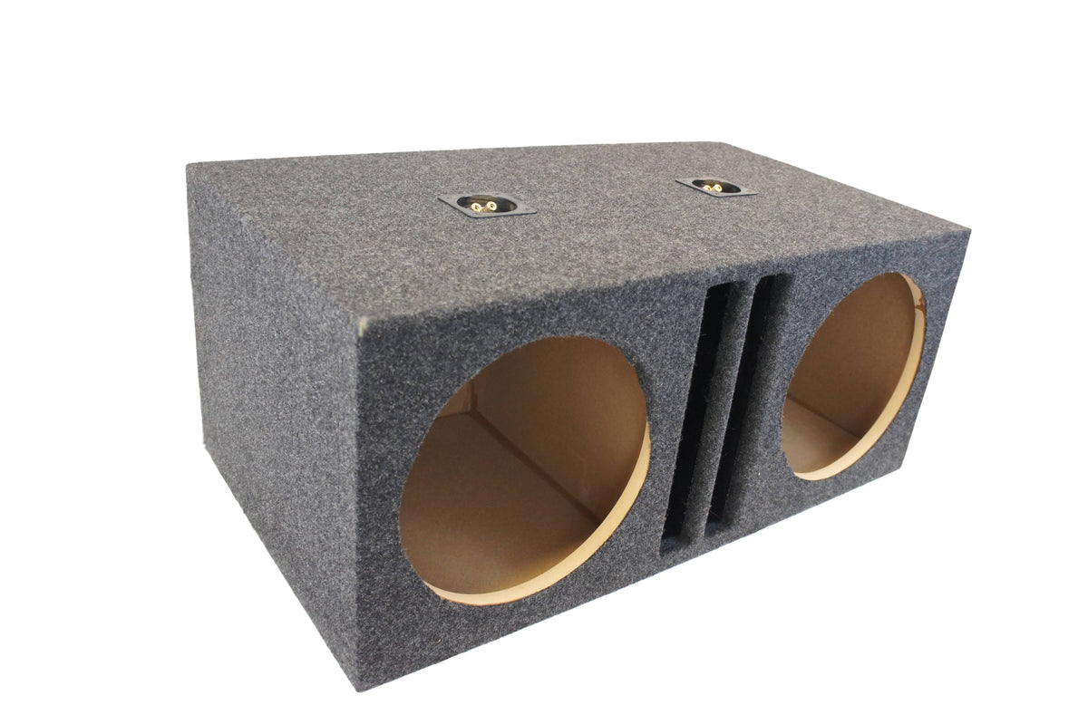 Dual 12x22 Spl Bass Subwoofer Labyrinth Vent SUB Box Stereo Enclosure Q273