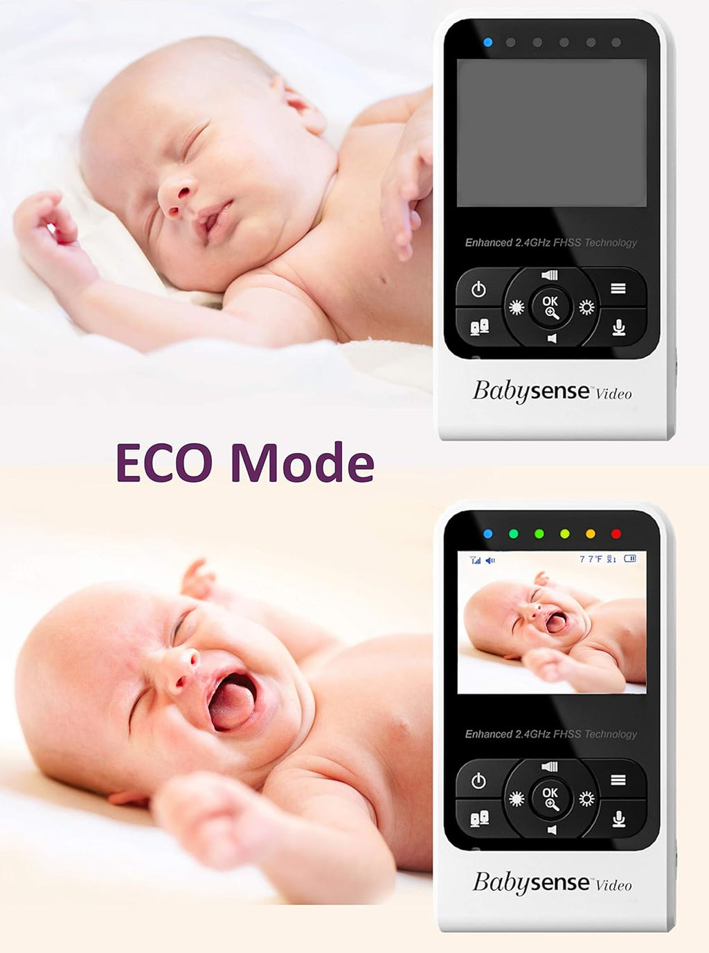 Video Baby Monitor with Camera and Infrared Night Vision E25755