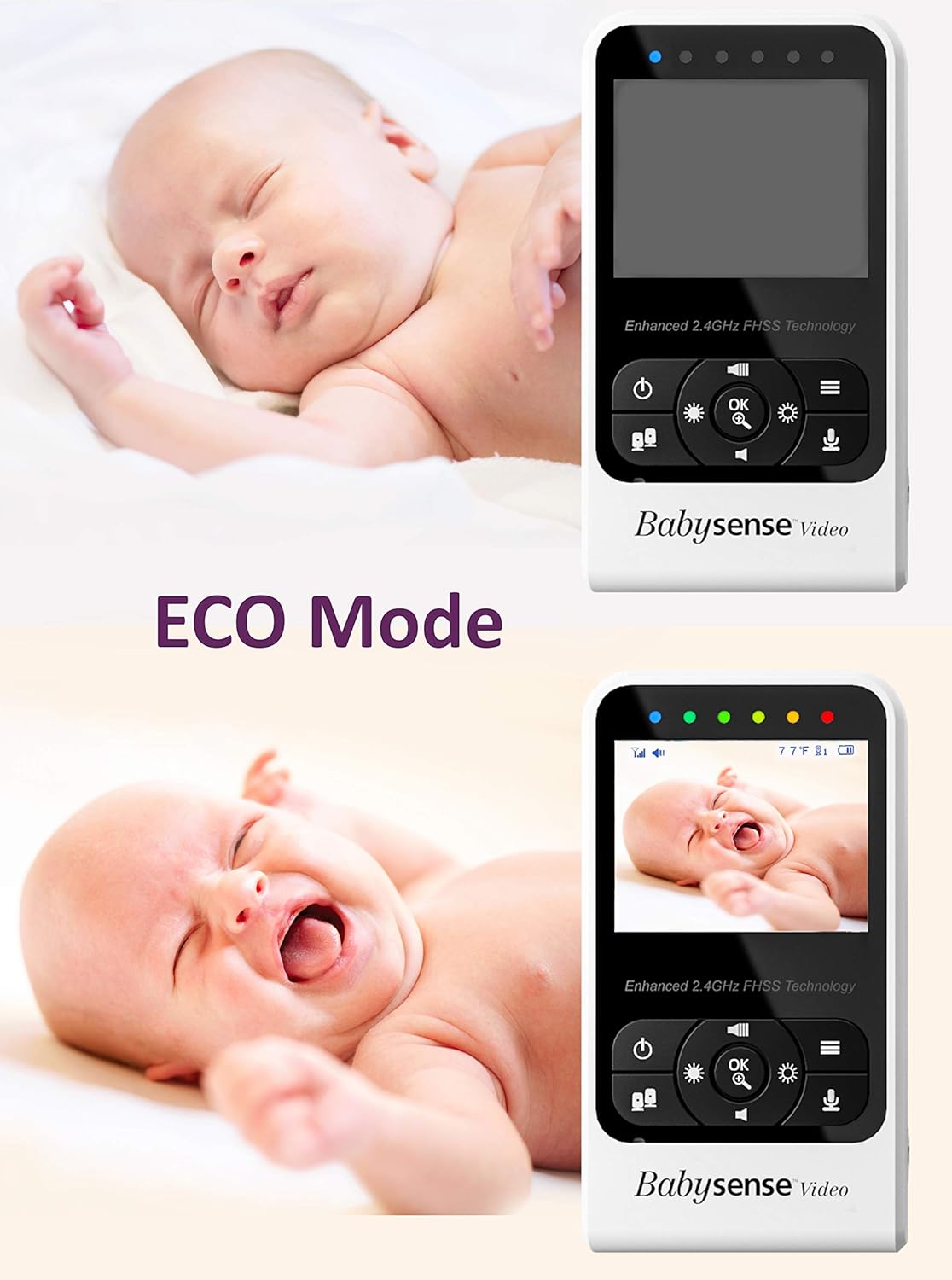 Video Baby Monitor with Camera and Infrared Night Vision E25755