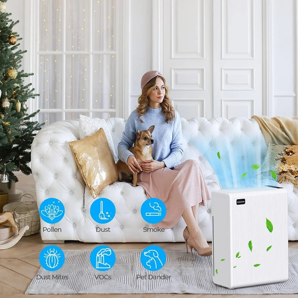 H13 HEPA Air Filter for Home Large Room up to 969ft² C207
