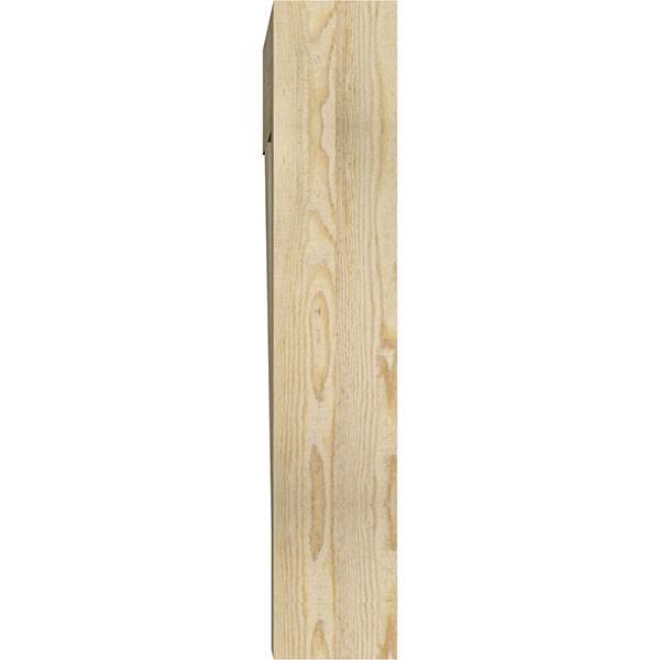 6x22W x 32x22D x 32x22H Traditional Block Rough Sawn Bracket, Douglas Fir L91997