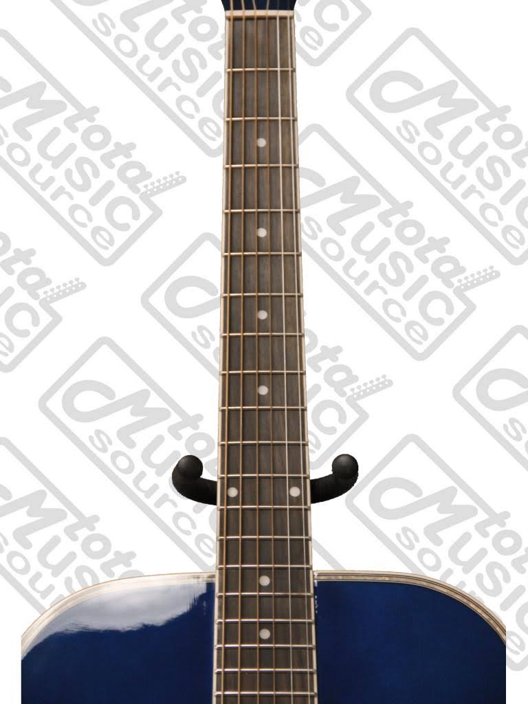 Transparent Blue Dreadnought Acoustic Guitar N36437