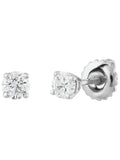 14kt White Gold Diamond Solitaire Stud Earrings O4050