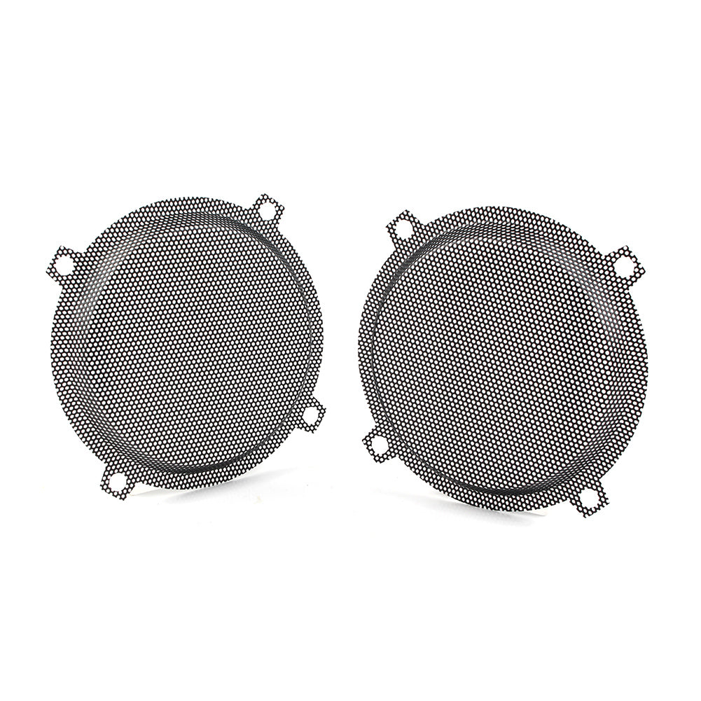 Black Motorbike Wired Punched Steel Mesh Speaker Grilles Cover for Harley Davidson Electra Glide 5.25" Speaker FLHTCU 1996-2013 E499