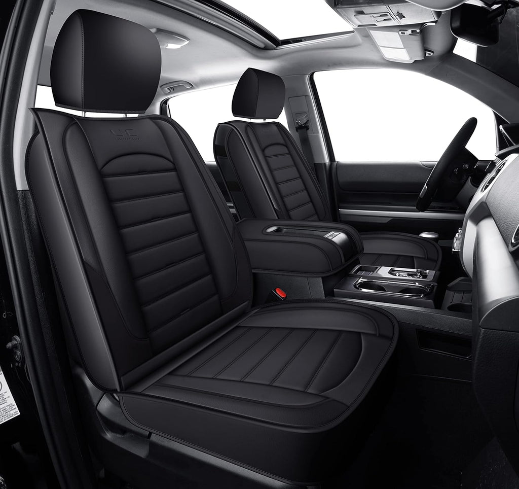 Custom fit Seat Covers with Faux Leather (Gray) T104863