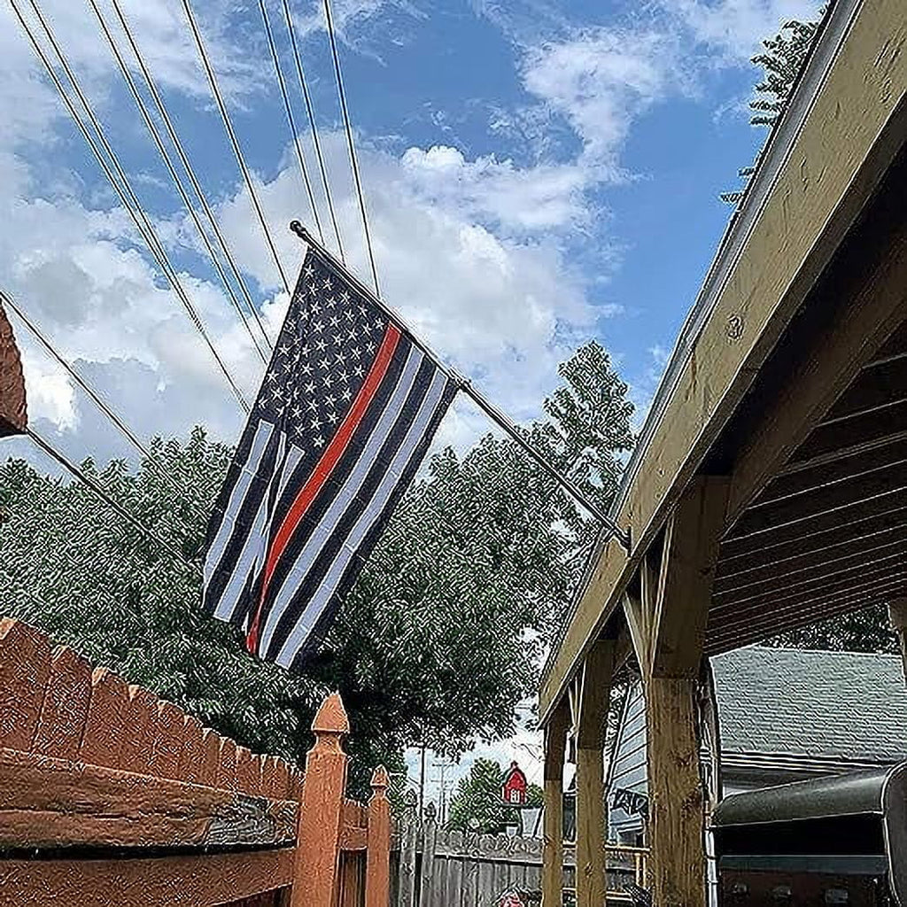 Black Wall Mount Flag Pole Kit B262416