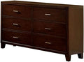Solid Wood 6-Drawer Dresser in Espresso Q47008