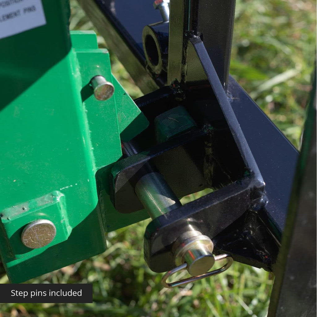 Pallet Fork Frame Attachment with 49 Hay Spear and Stabilizers, Fits Cat I & II Tractors, Rated 4,000 LB B9200