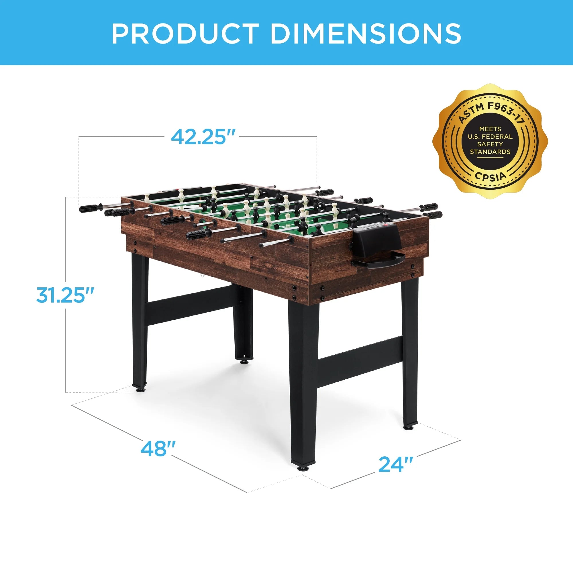 10-in-1 Combo Game Table Set with Hockey, Foosball, Pool, Shuffleboard, Ping Pong P554