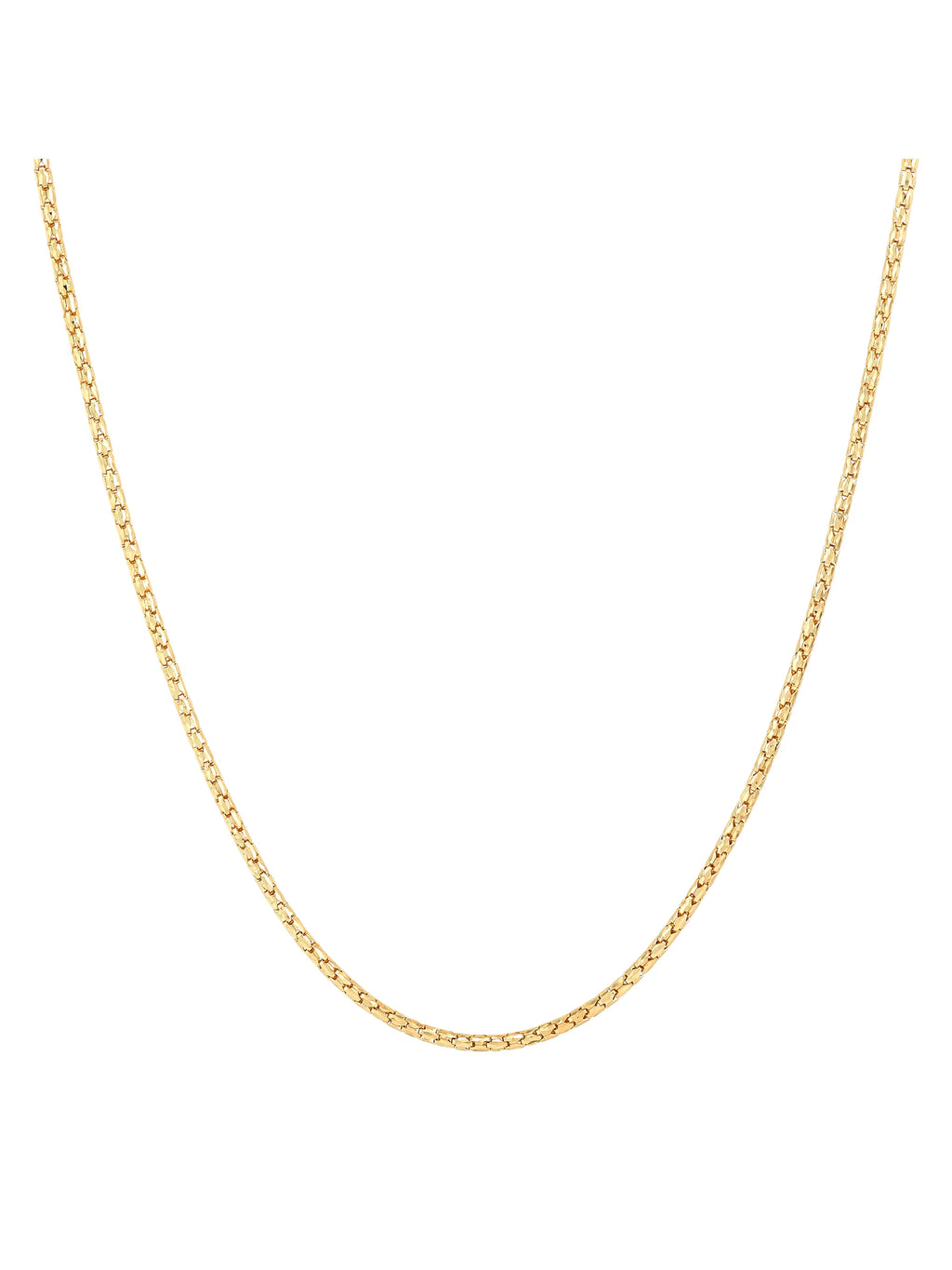 14kt Yellow Gold Bird Cage Chain Necklace, 18" A235