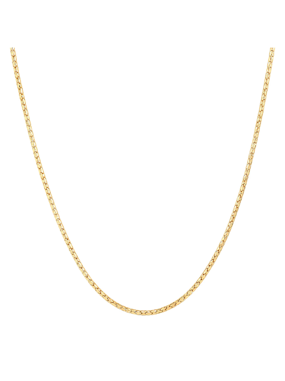 14kt Yellow Gold Bird Cage Chain Necklace, 18" A235