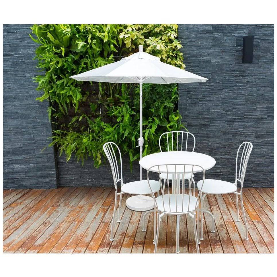 Bronze Aluminum Pole Patio Umbrella with Push Button Tilt Crank Lift S3257