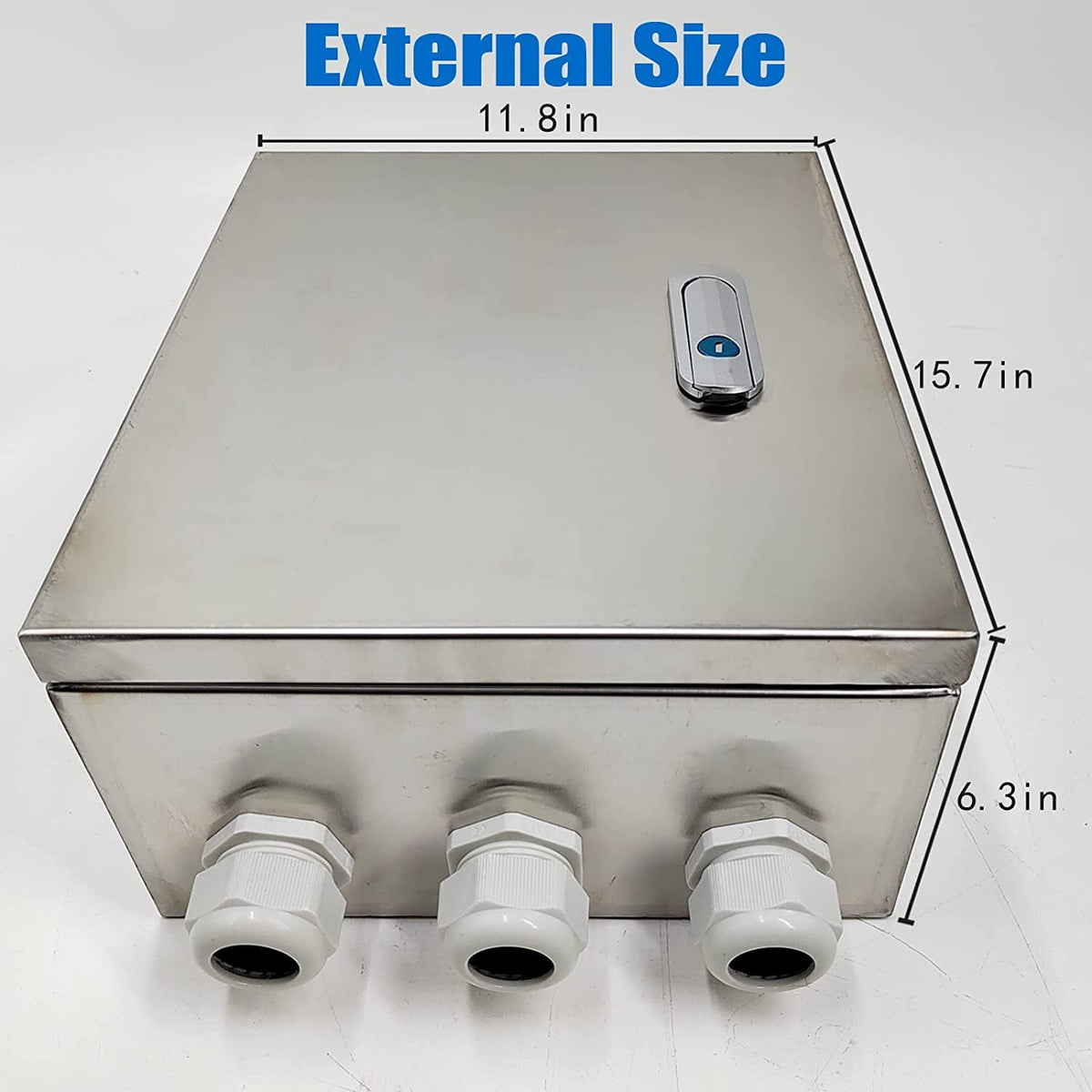 IP64 Waterproof Metal Junction Box with Lock, Pack of 2 Q6493