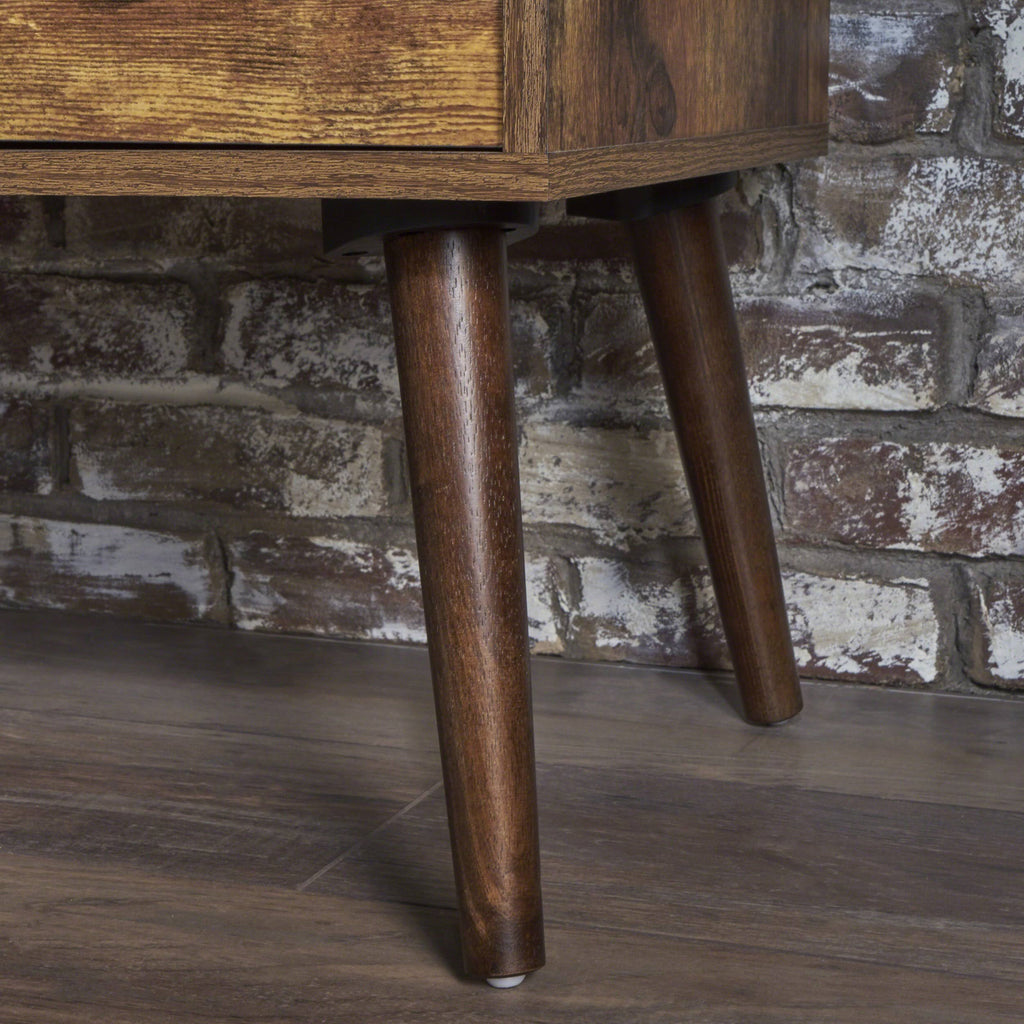 Pine /Wenge Fiberboard Entertainment Center A7940