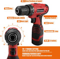 16.8V Cordless Drill Driver Tool Kit, 108-Piece Household Tool Kit Set Pack of 2 O646245