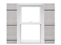 4 Board and Batten Joined Vinyl Shutters (1 Pair) - 14 x 63 Paintable D843