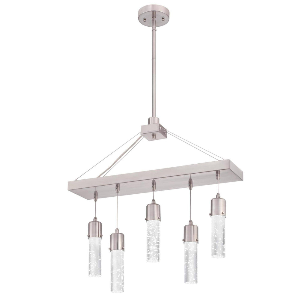 Brushed Nickel 5-Light LED Chandelier B295