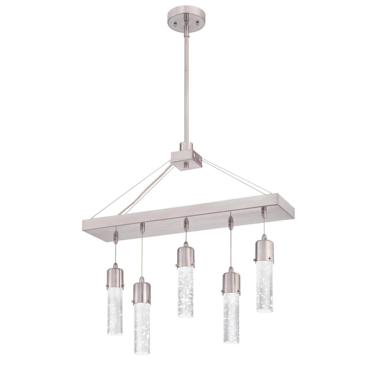 Brushed Nickel 5-Light LED Chandelier B295