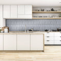 Silver 18.5-in. x 24.3-in. Backsplash Panel (9 Pc) E324776