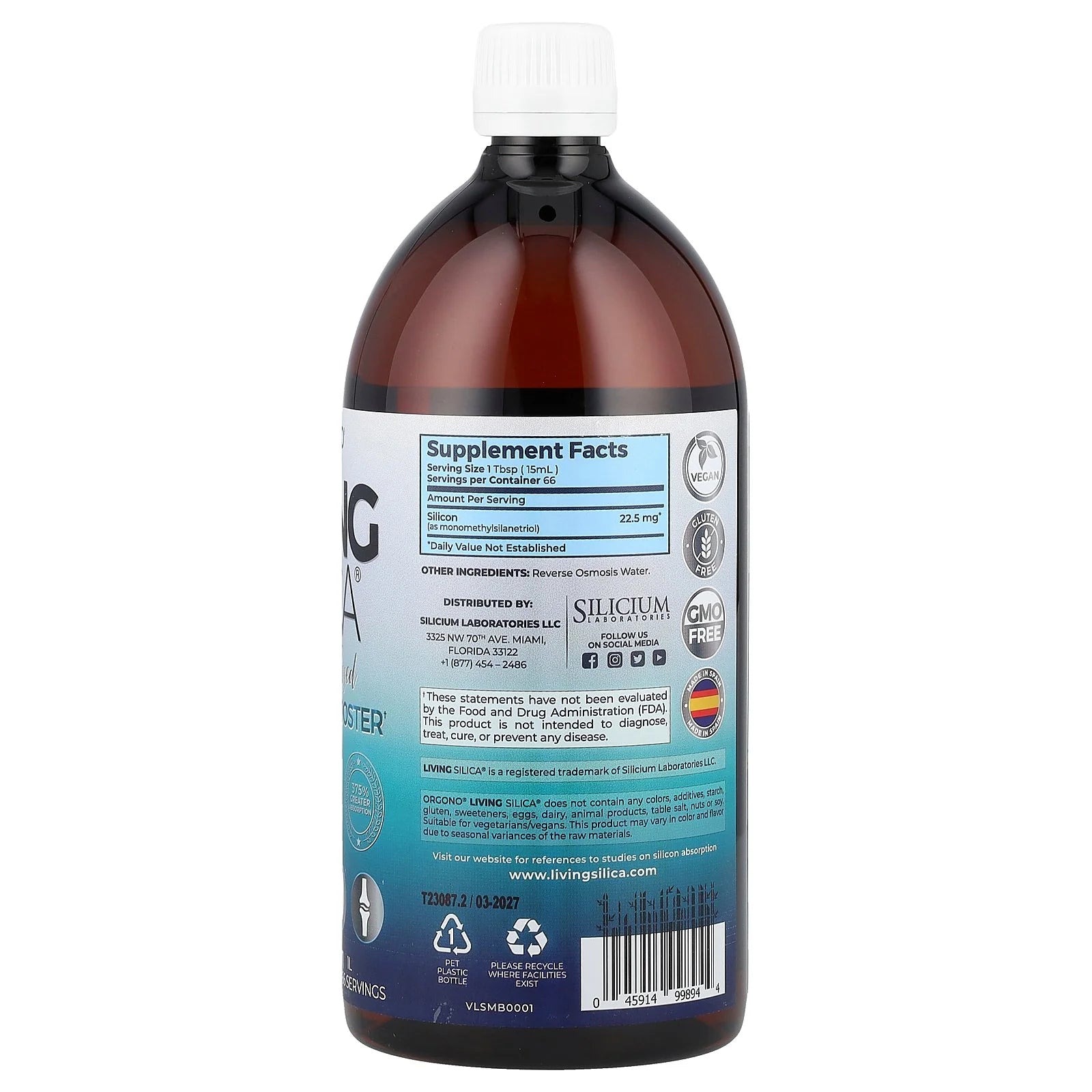 Living Silica Collagen Booster Liquid 33.85 fl. oz. U838302