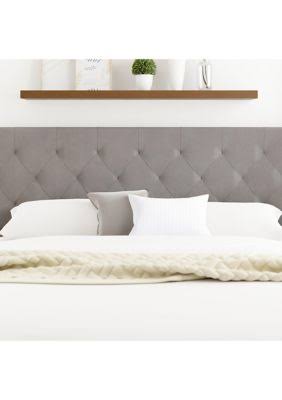 Gray Faux Leather Twin Size Headboard Y30207