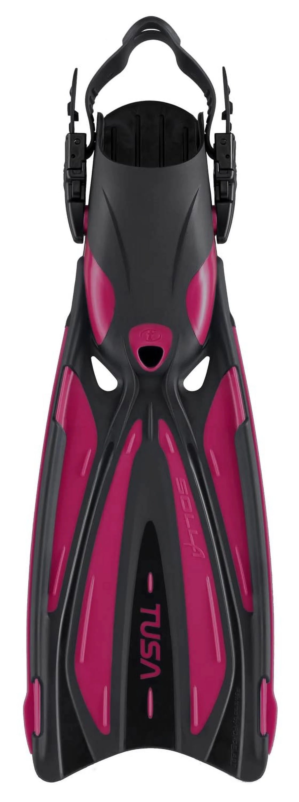 Metallic Dark Red Open Heel Scuba Fins I977