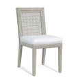 Bisque Finish Blue Speckle Side Chair A5007