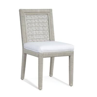 Bisque Finish Blue Speckle Side Chair A5007