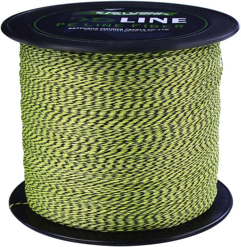 Braided Fishing Line 4 Strands 6Lb Test 109 Yards Pack of 2 T11606
