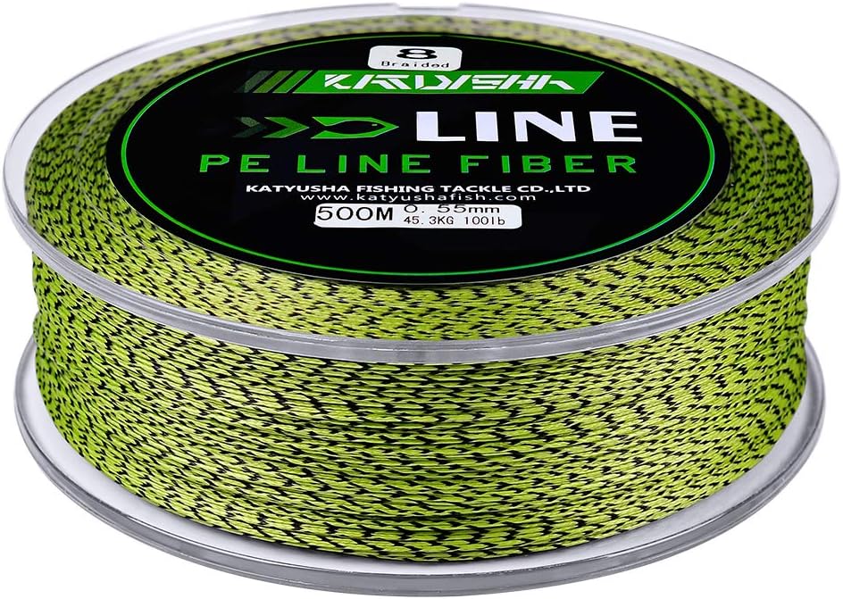 Braided Fishing Line 4 Strands 6Lb Test 109 Yards Pack of 2 T11606