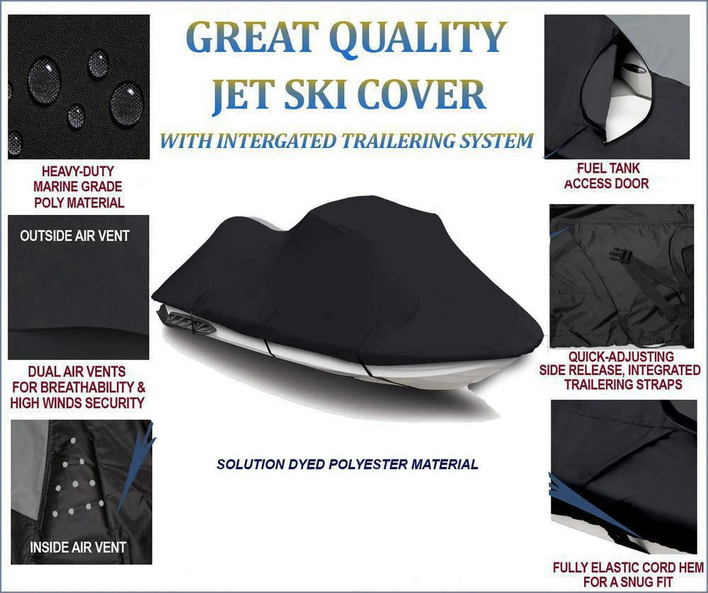 Black 600D Jet Ski Cover V879